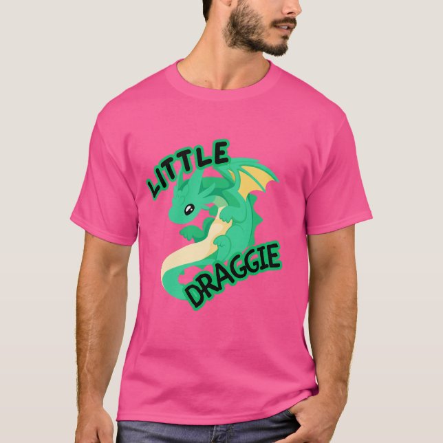 Little Draggie | Cute Kawaii Dragon T-Shirt (Front)