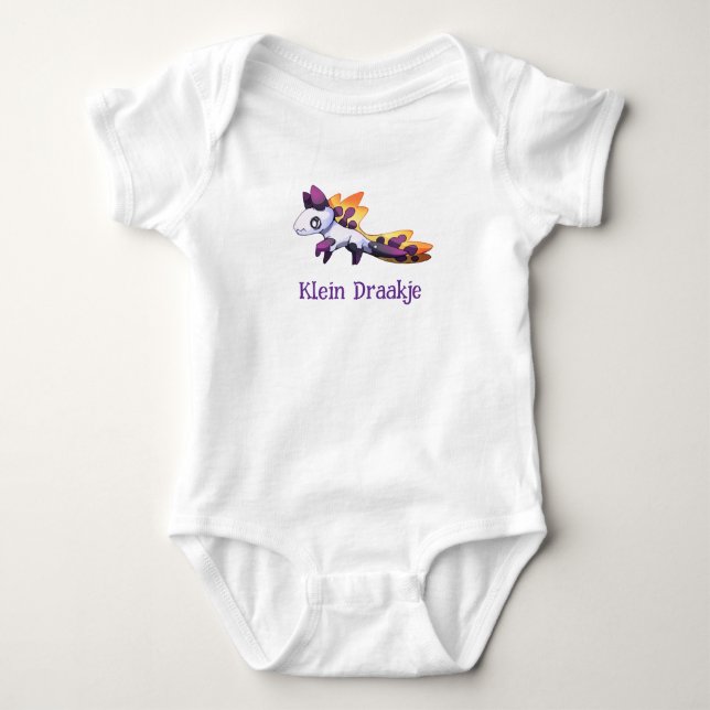 Little dragon baby bodysuit (Front)