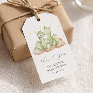 Little Dragon Baby Shower Gift Tags