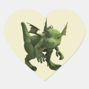 Little Dragon Heart Sticker