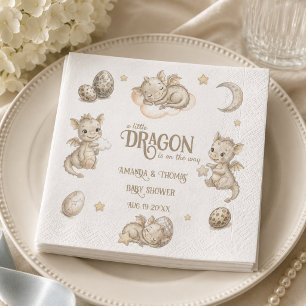 Little Dragon Magical Baby Shower  Napkin