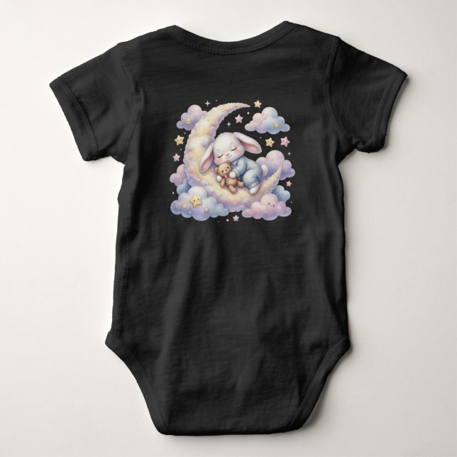Little Dreamer Bunny Baby Bodysuit (Back)