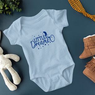 Little Dreamer Cute and Funny Boy Baby Bodysuit