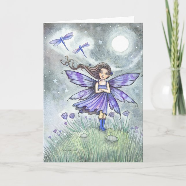 Little Dreamer Fairy Greeting Card (Front)