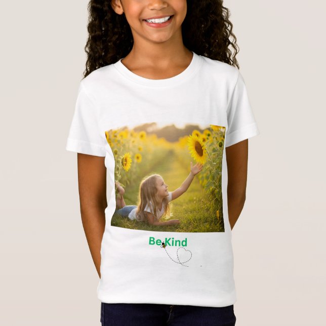 Little Dreamer in the Sunflowers T-Shirt (Front)