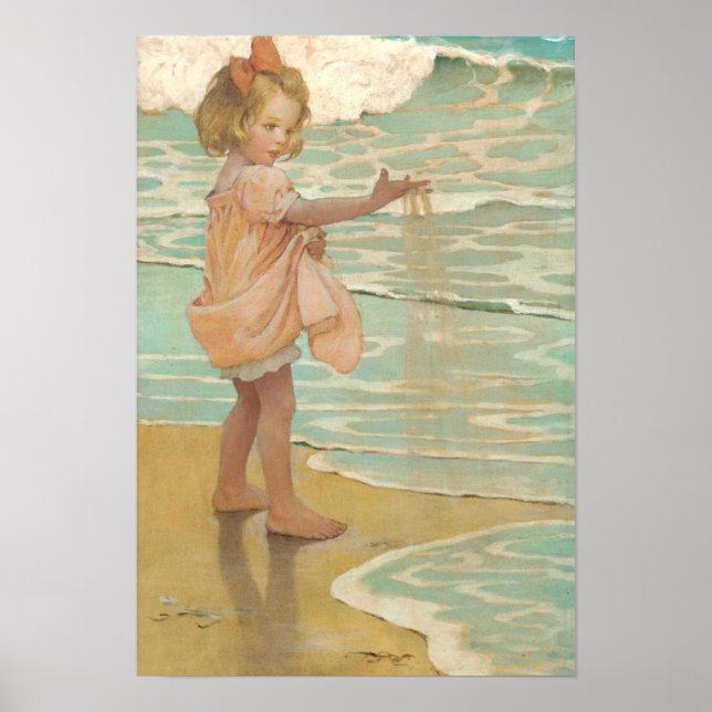 Little Drops of Water by Jessie Wilcox-Smith Poster (Front)