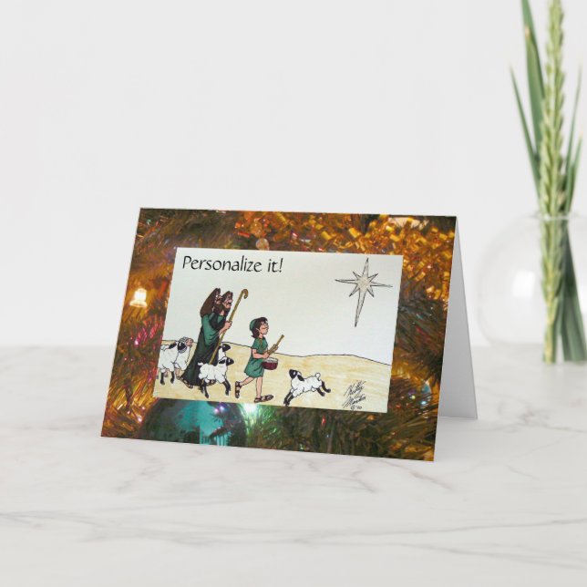 Little Drummer Boy Holiday Card (Front)