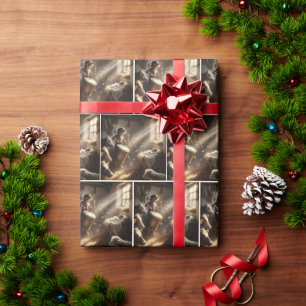 Little Drummer Boy With Baby Jesus Wrapping Paper
