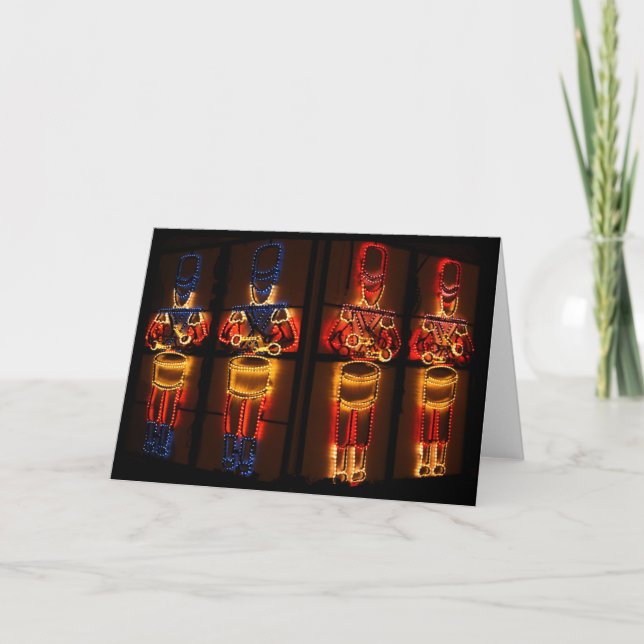 Little Drummer Boys Christmas Card (Front)