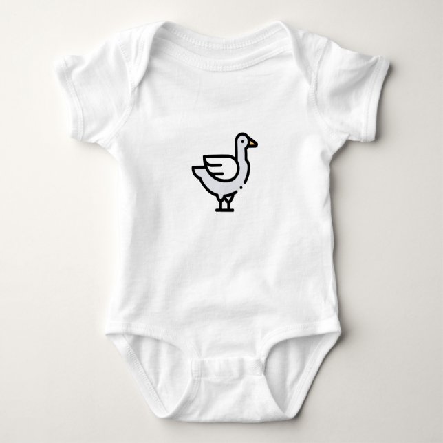 Little Duck Baby Bodysuit (Front)