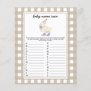Little Duck - Baby name race game