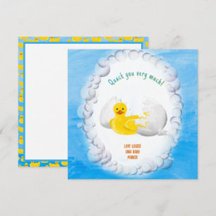 Little Duck Hatching Soon Baby Shower thank you