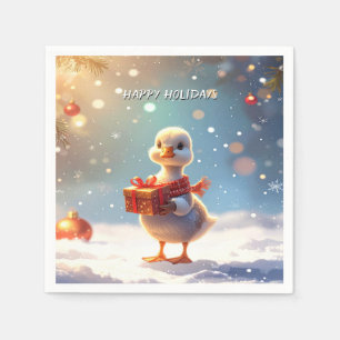 Little Duck Holiday Napkin