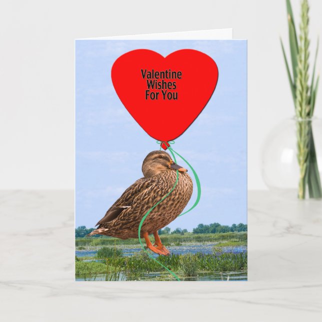 Little Duck Valentine Card (Front)