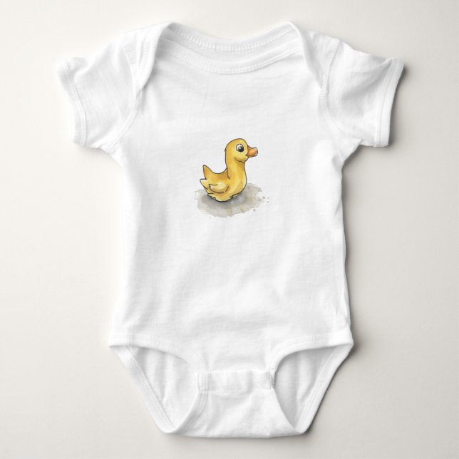 Little Duckling Baby Bodysuit (Front)