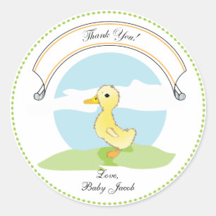 Little Duckling Baby Shower Favour Sticker