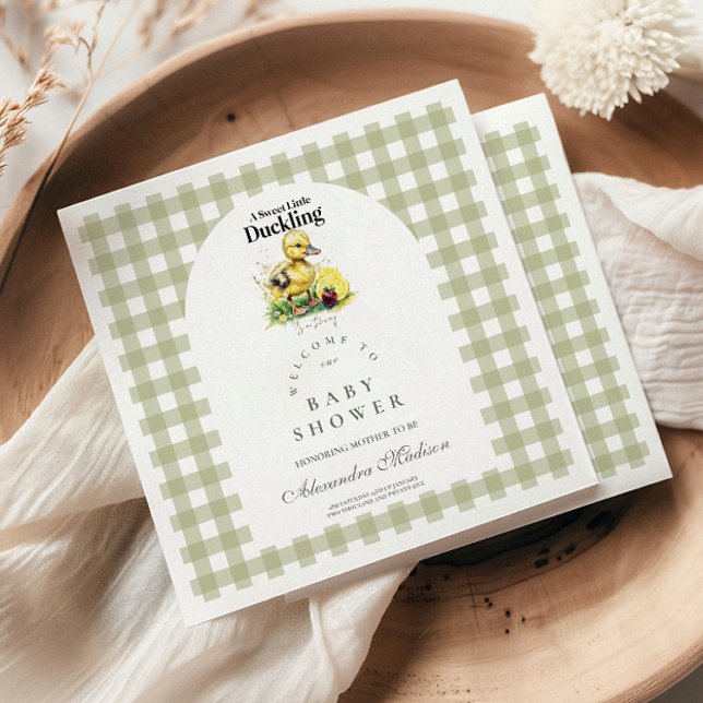 Little Duckling Baby Shower Napkin (Creator Uploaded)