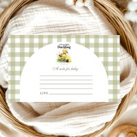 Little Duckling Baby Shower Note for Baby
