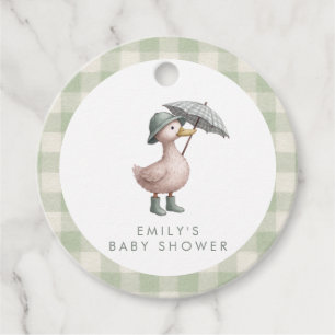 Little Duckling Gender Neutral Baby Shower Favour Tags