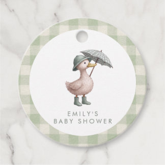 Little Duckling Gender Neutral Baby Shower Favour Tags