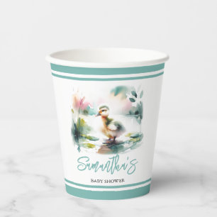 Little Duckling Paper Cups Boy Baby Shower