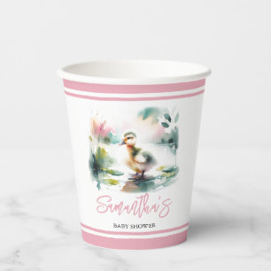 Little Duckling Paper Cups Girl Baby Shower