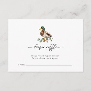 Little Ducklings Duck Baby Shower Book Request Enclosure Card