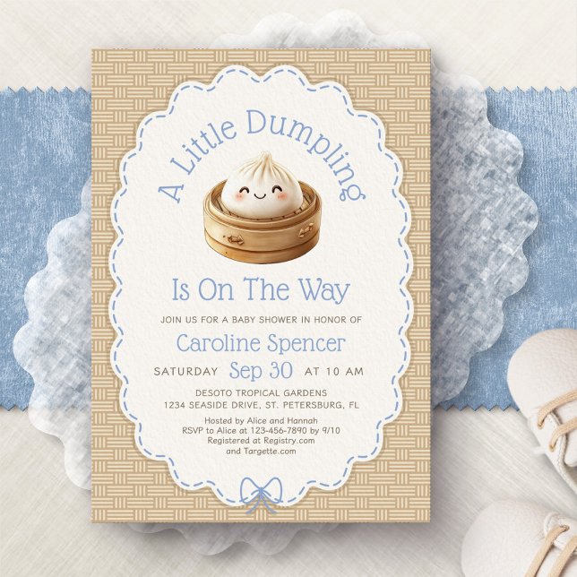 Little Dumpling Baby Shower Invitation (Creator Uploaded)