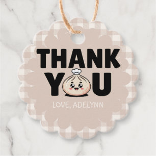 Little Dumpling Bao Dim Sum Thank You Favours  Favour Tags