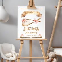 Little Dumpling Girl Baby Shower Welcome Sign