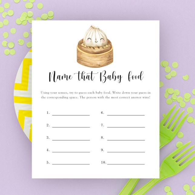 Little dumpling Name that baby Food shower game (Creator Uploaded)