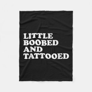 Little Ed And Tattooed - Tattoo Fleece Blanket