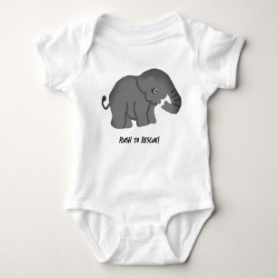 Little Elephant Baby Bodysuit