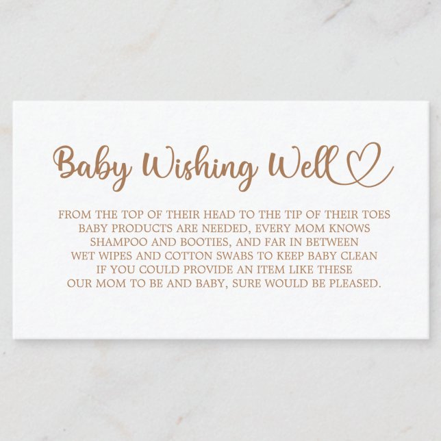 Little Elephant Baby Shower, Wishing Well, Enclosure Card (Creator Uploaded)