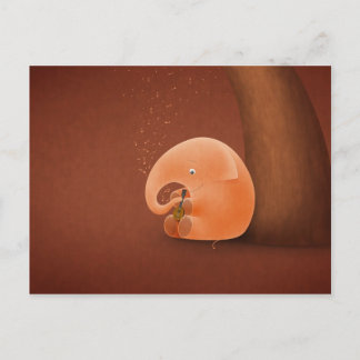 Little Elephant, Big Ukulele Postcard