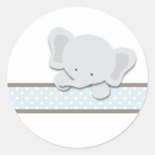 Little Elephant {Blue}   Stickers