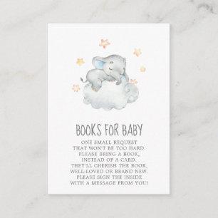 Little Elephant Boy Baby Shower Books for Baby Enclosure Card