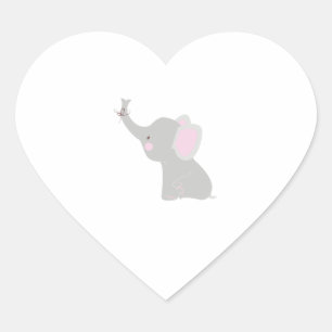 Little Elephant Heart Sticker