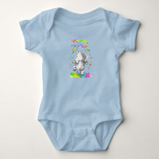 Little Elephant Splash of Color Baby Bodysuit