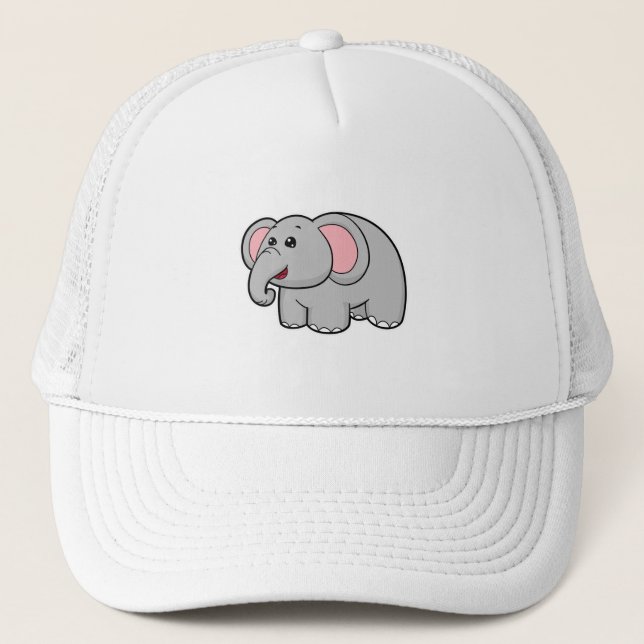 Little Elephant Trucker Hat (Front)