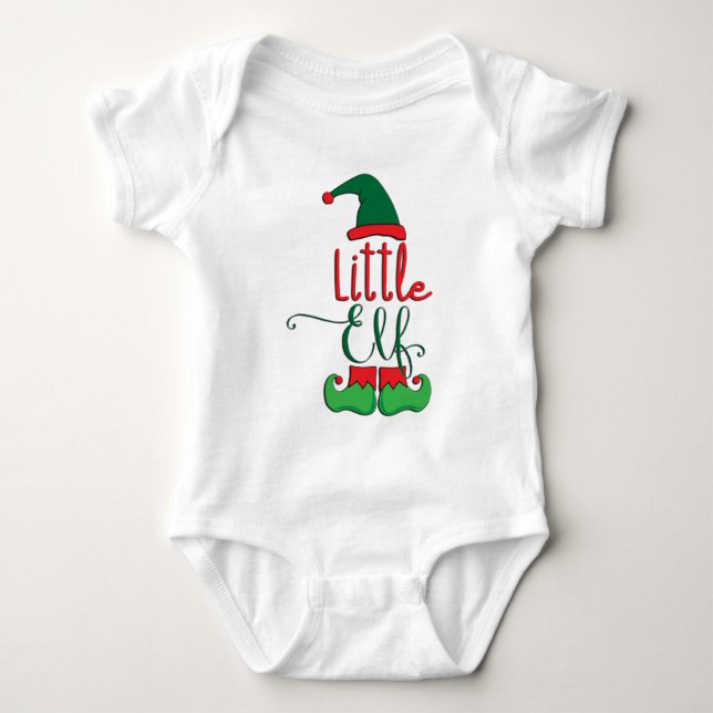 Little Elf Baby Bodysuit (Front)