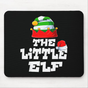 Little Elf Family Matching Christmas Group Pajama  Mouse Pad