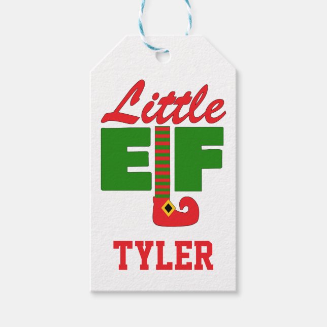 Little Elf Gift Tags (Front)
