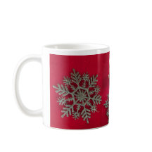 Little Elf Silver Snowflake Coffee Mug