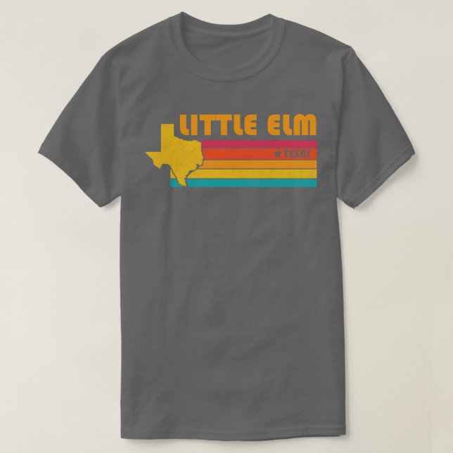 Little Elm Texas Vintage Distressed Souvenir T-Shirt (Design Front)