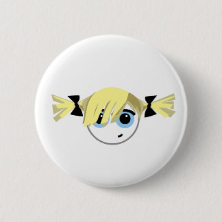 Little Emo Girl 6 Cm Round Badge