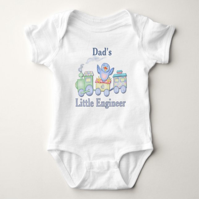 Little Engineer - Dad Baby Bodysuit (Front)