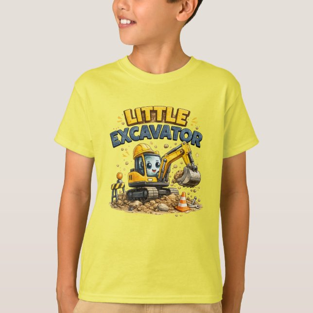 Little Excavator T-Shirt (Front)