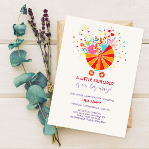 Little Explorer Baby Shower Invitation