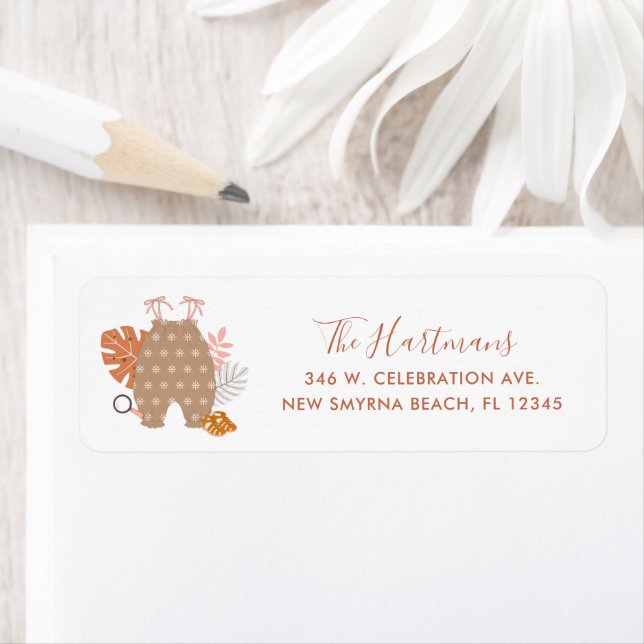 Little Explorer Boho Baby Shower Return Address (Insitu)